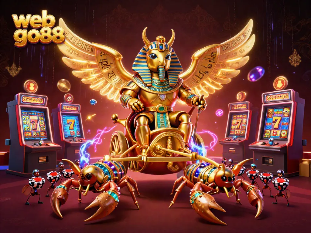 Experience thrilling gameplay at web go88 with our vibrant golden scarab and dynamic gambling elements.
