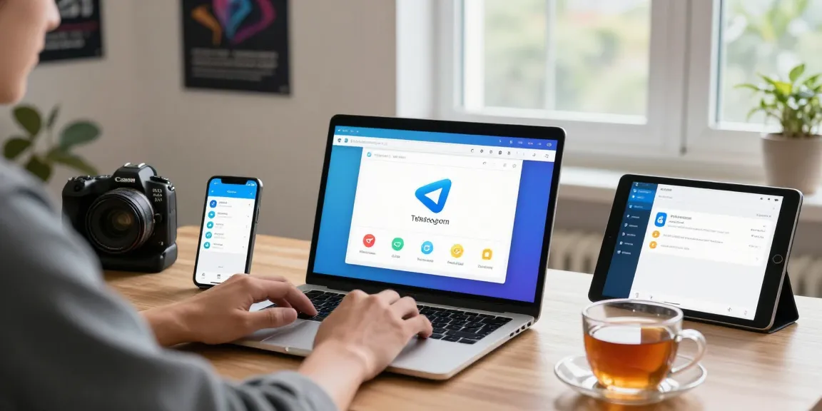Setting up the Telegram Chinese Version on various devices in a modern tech workspace.