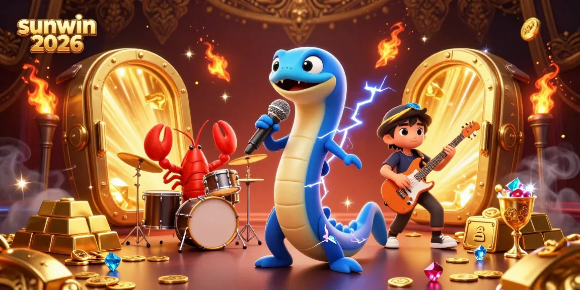 Experience vibrant gaming excitement with sunwin 2026 featuring a DJ eel and underwater casino elements.
